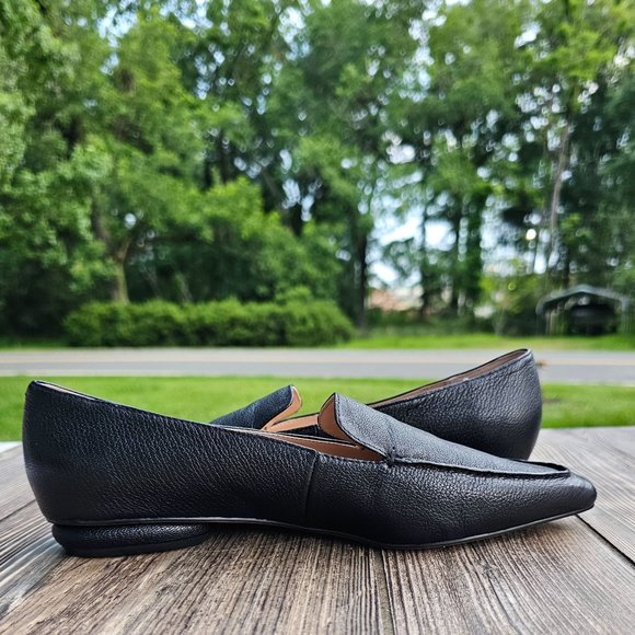 Franco Sarto Belamour Slip On Leather Loafers Shoes Flats Size US 7 Pointed Toe - Picture 8 of 11